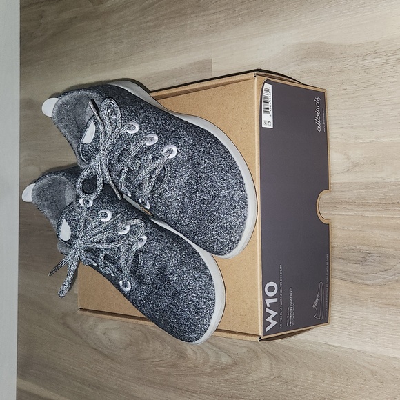 Allbirds Wool Runners Natural Gray Lace Up Fabric Sneaker - Picture 1 of 4